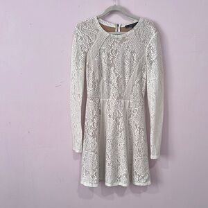 Elegant White Lace Dress